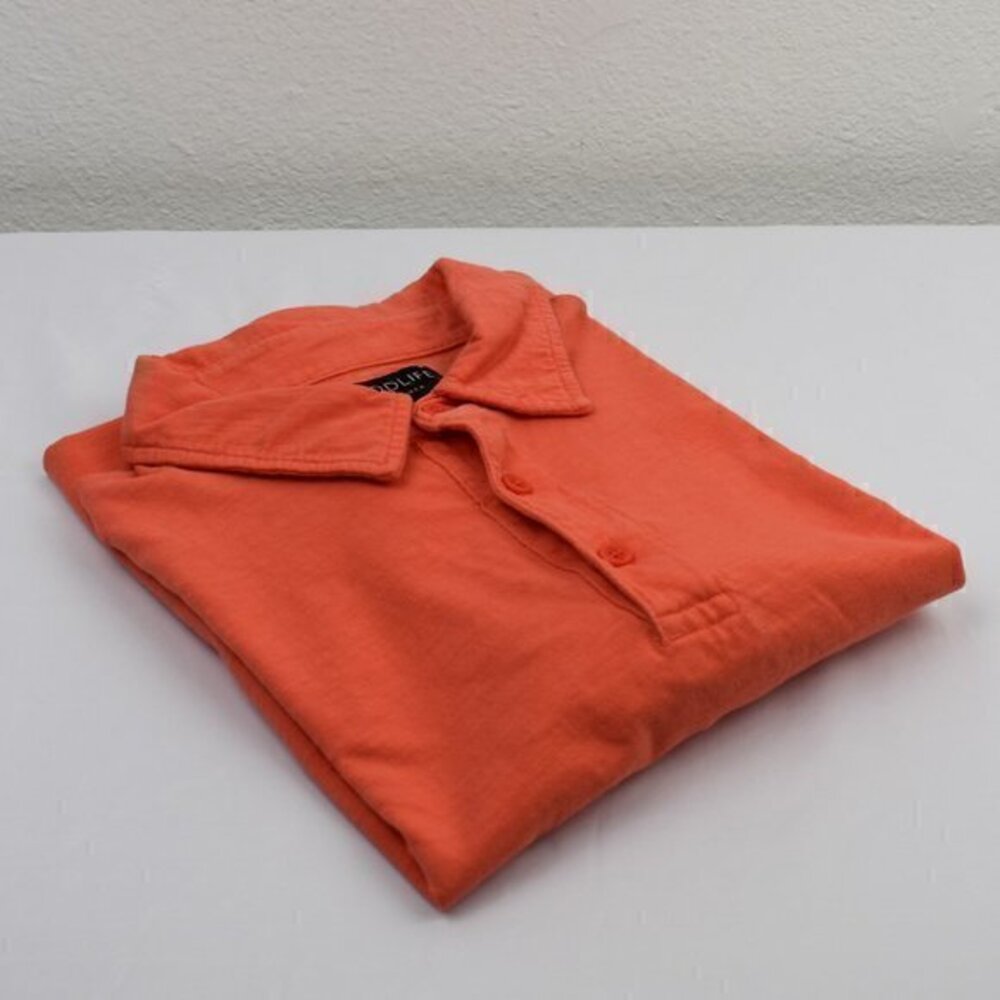 Goodlife Short‎ Sleeve polo Size Large Color Orange Gently Used Condition